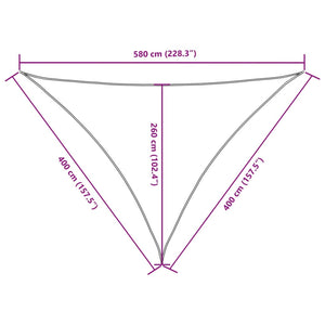 Sonnensegel Oxford-Gewebe Dreieckig 4x4x5,8 m Rot