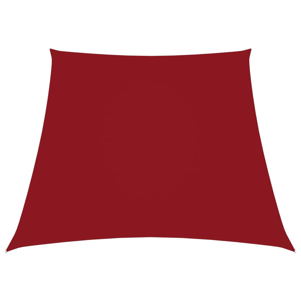 Sonnensegel Oxford-Gewebe Trapezförmig 2/4x3 m Rot