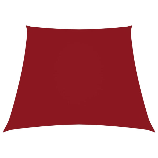 Sonnensegel Oxford-Gewebe Trapezförmig 2/4x3 m Rot