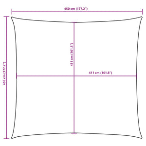 Sonnensegel Oxford-Gewebe Quadratisch 4,5x4,5 m Orange