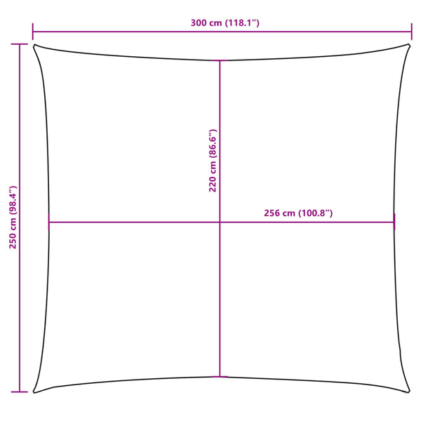 vidaXL Voile d'ombrage en tissu Oxford rectangulaire 2,5x3 m Orange