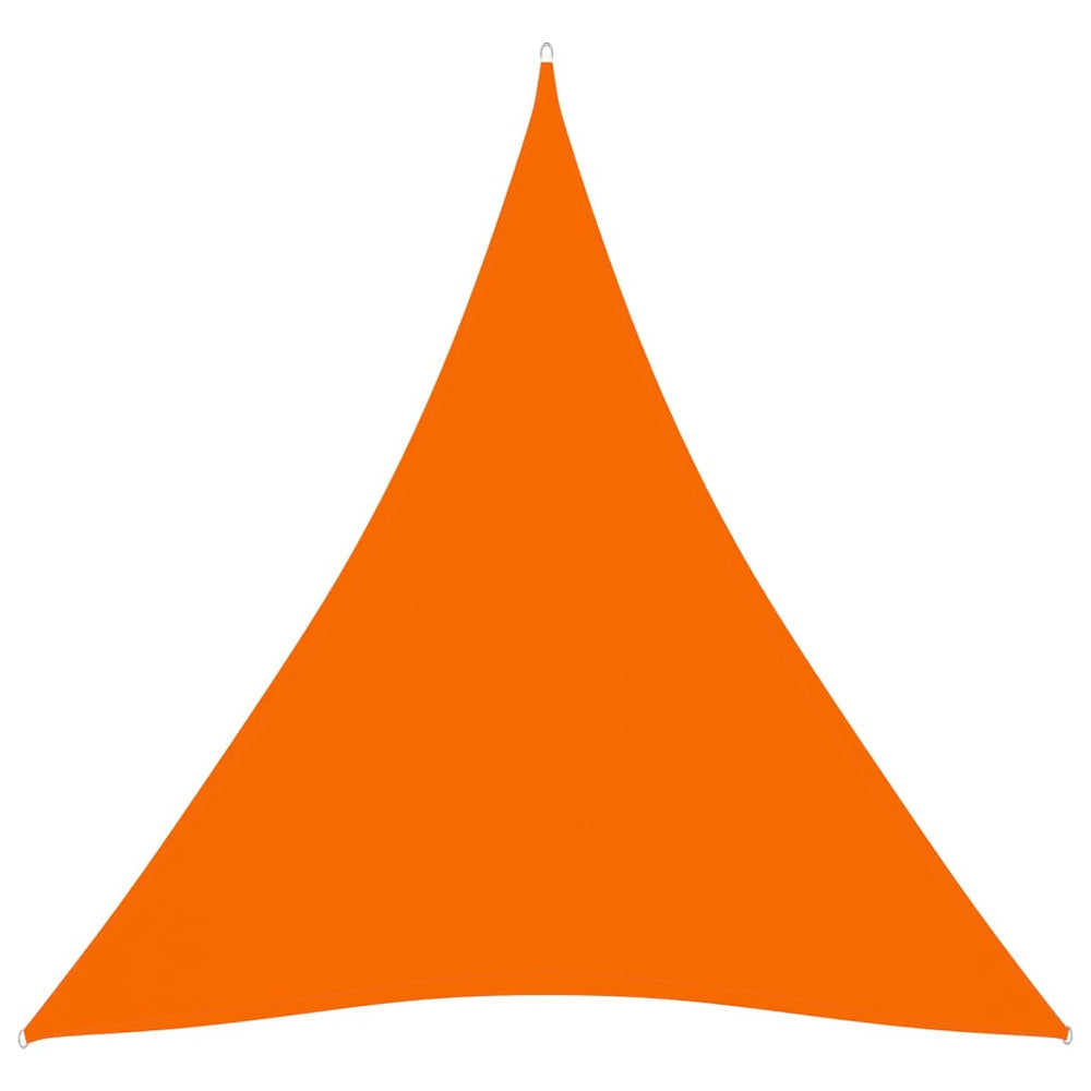 vidaXL Voile d'ombrage en tissu Oxford triangulaire 3,6x3,6x3,6 m orange