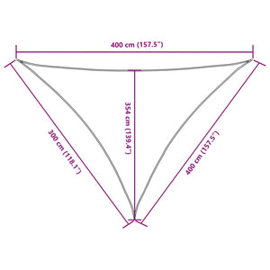 Sonnensegel Oxford-Gewebe Dreieckig 3x4x4 m Orange