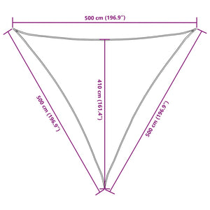 Sonnensegel Oxford-Gewebe Dreieckig 5x5x5 m Orange