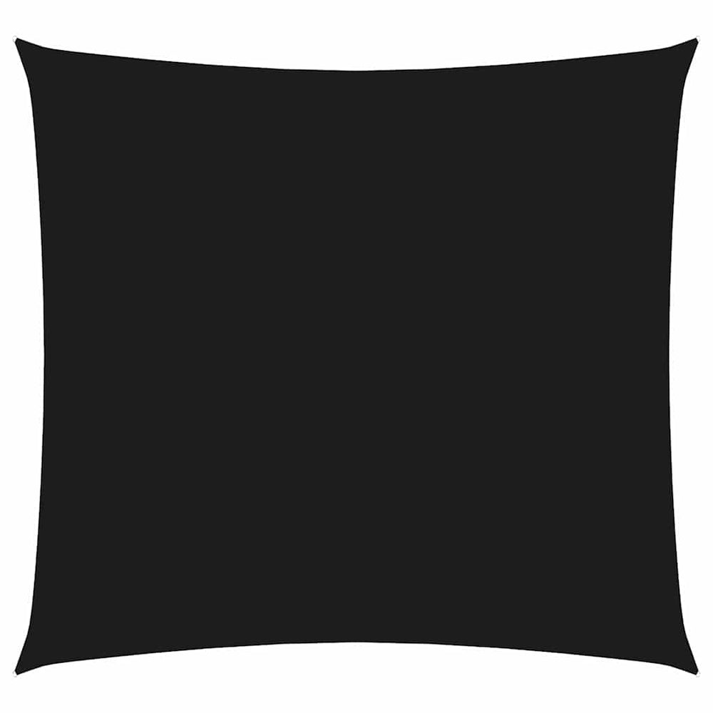 vidaXL Voile d'ombrage en tissu Oxford carré 2x2 m noir