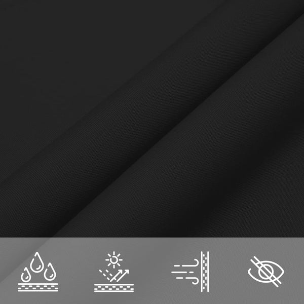 vidaXL Voile d'ombrage Tissu Oxford Carré 3x3 m Noir