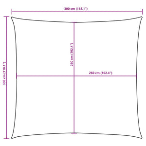 vidaXL Voile d'ombrage Tissu Oxford Carré 3x3 m Noir