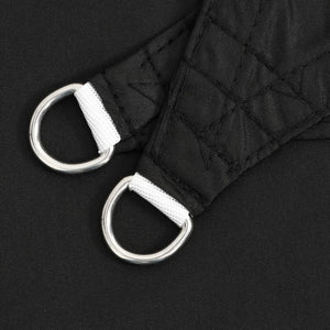 vidaXL Voile d'ombrage carré en tissu Oxford 4x4 m Noir