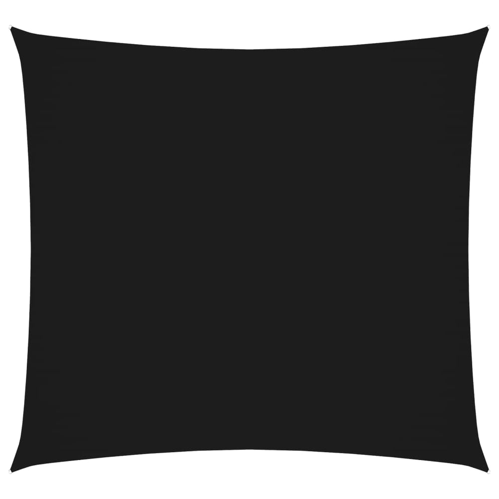 vidaXL Voile d'ombrage Tissu Oxford Carré 5x5 m Noir