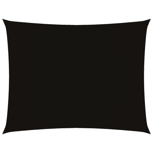 Sonnensegel Oxford-Gewebe Rechteckig 2x3 m Schwarz
