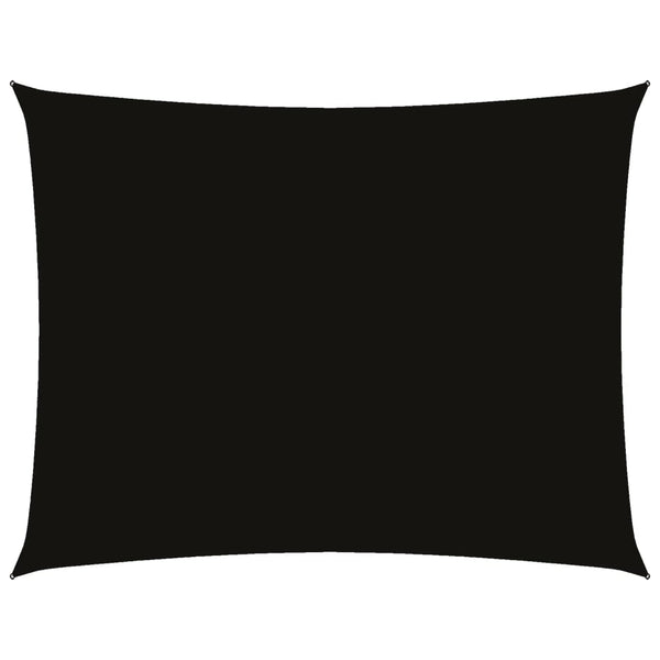 Sonnensegel Oxford-Gewebe Rechteckig 2x3,5 m Schwarz