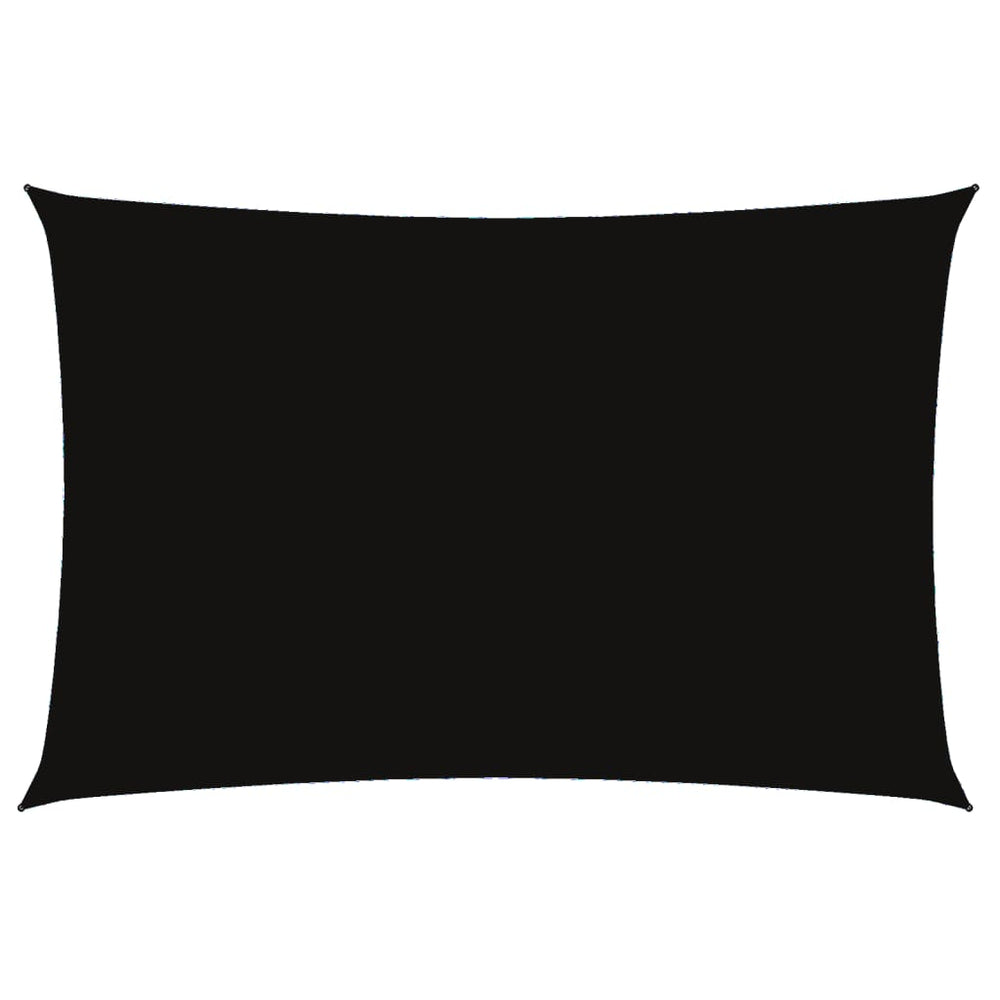 vidaXL Voile d'ombrage en tissu Oxford rectangulaire 2x4 m Noir