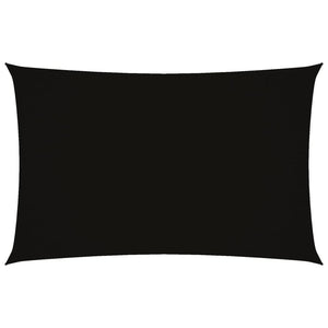 Sonnensegel Oxford-Gewebe Rechteckig 2x4,5 m Schwarz