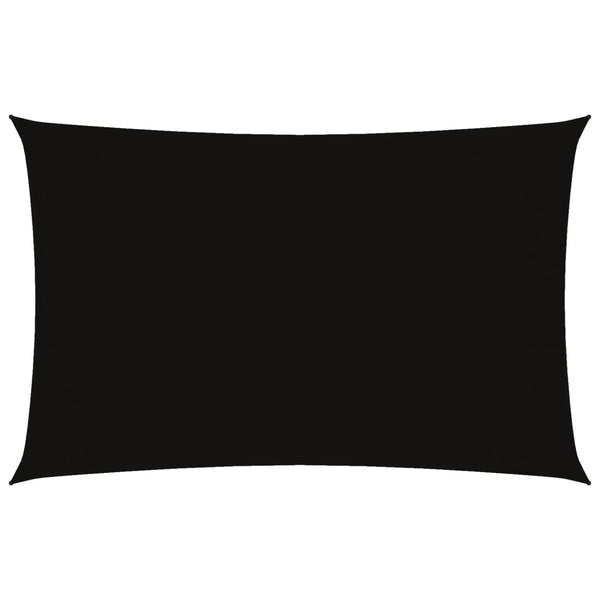 Sonnensegel Oxford-Gewebe Rechteckig 2x4,5 m Schwarz