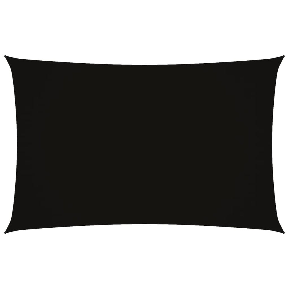 vidaXL Voile d'ombrage en tissu Oxford rectangulaire 2x5 m noir