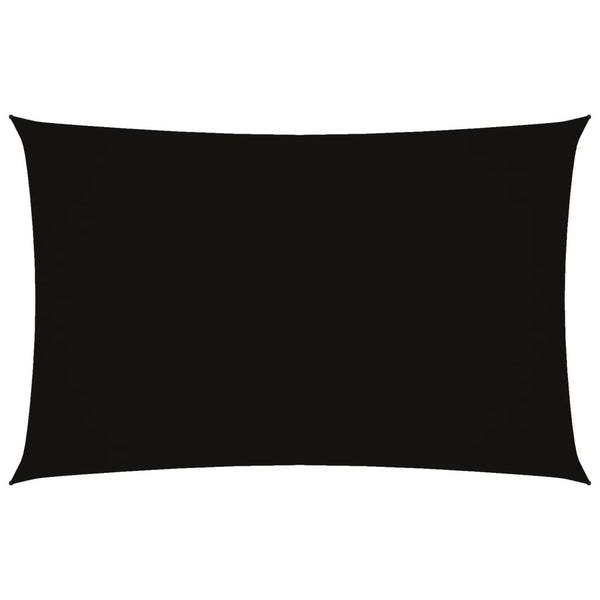 Sonnensegel Oxford-Gewebe Rechteckig 2x5 m Schwarz