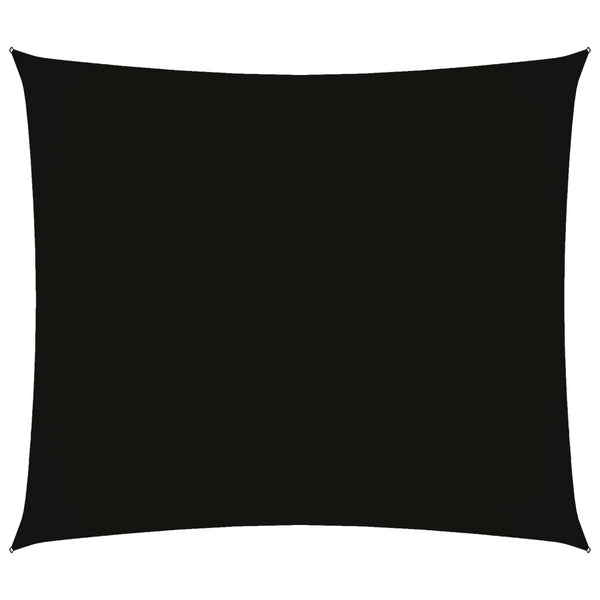 Sonnensegel Oxford-Gewebe Rechteckig 2,5x3 m Schwarz