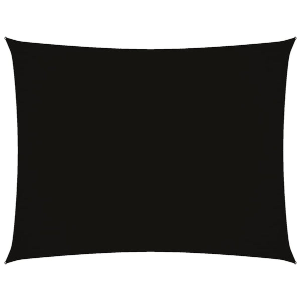 Sonnensegel Oxford-Gewebe Rechteckig 2,5x3,5 m Schwarz