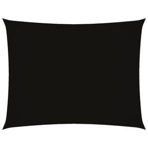 Sonnensegel Oxford-Gewebe Rechteckig 2,5x4 m Schwarz
