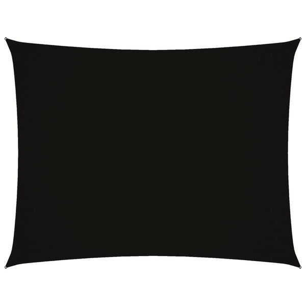 Sonnensegel Oxford-Gewebe Rechteckig 2,5x4 m Schwarz