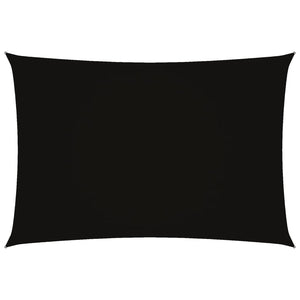 Sonnensegel Oxford-Gewebe Rechteckig 2,5x4,5 m Schwarz
