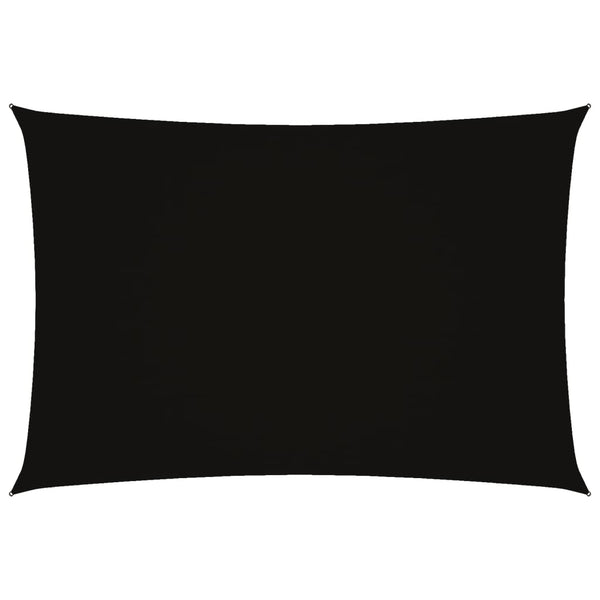 Sonnensegel Oxford-Gewebe Rechteckig 2,5x4,5 m Schwarz