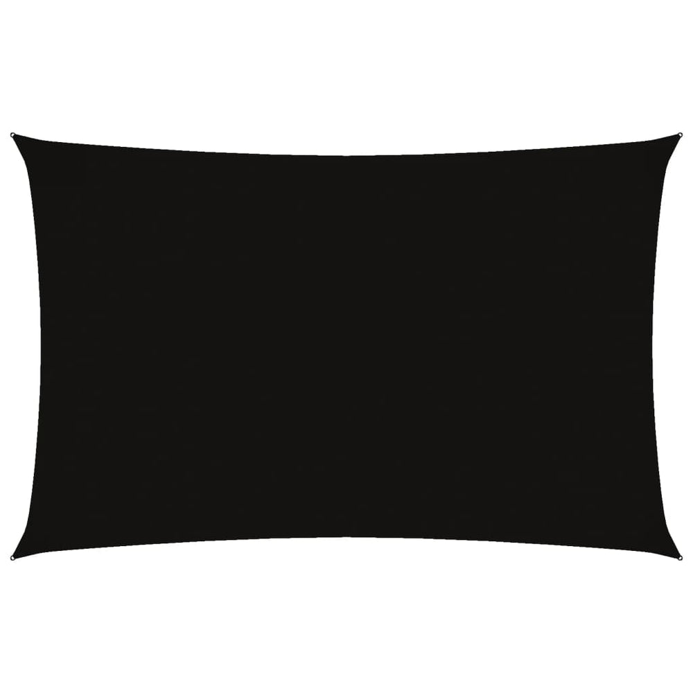 vidaXL Voile d'ombrage rectangulaire en tissu Oxford 2,5x5 m Noir