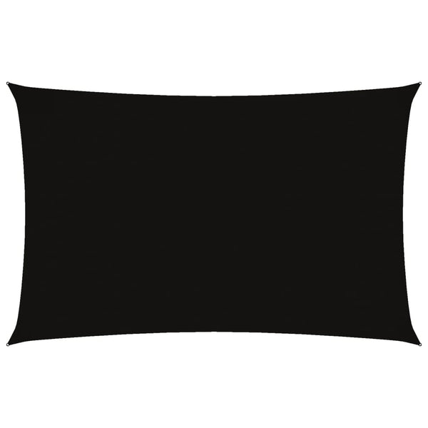 Sonnensegel Oxford-Gewebe Rechteckig 2,5x5 m Schwarz