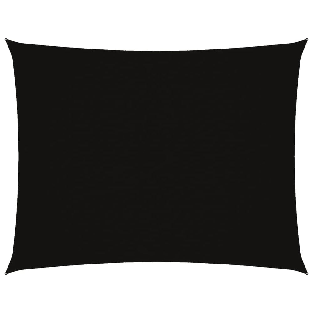 vidaXL Voile d'ombrage en tissu Oxford rectangulaire 3x4 m noir