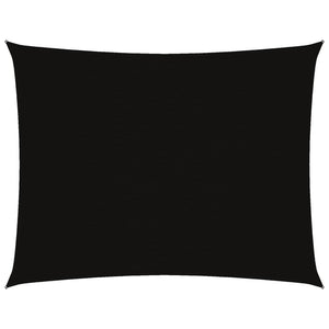 Sonnensegel Oxford-Gewebe Rechteckig 3x4 m Schwarz