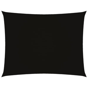 Sonnensegel Oxford-Gewebe Rechteckig 3x4,5 m Schwarz