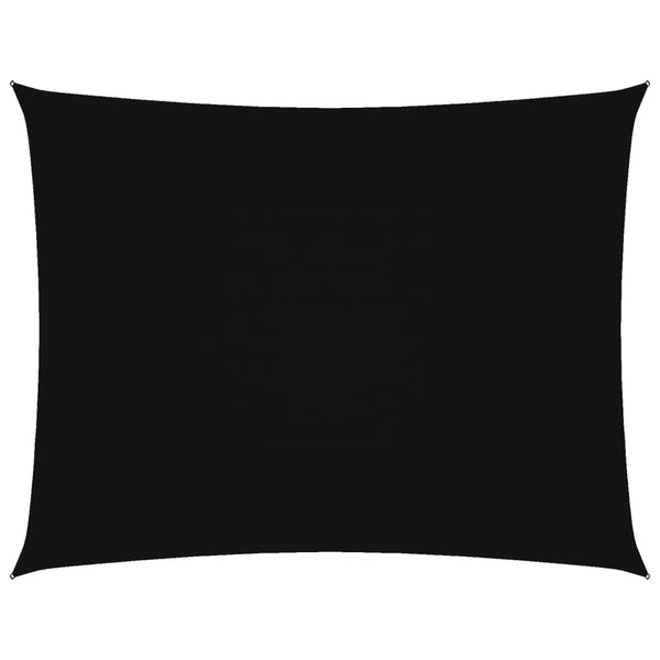 Sonnensegel Oxford-Gewebe Rechteckig 3x4,5 m Schwarz