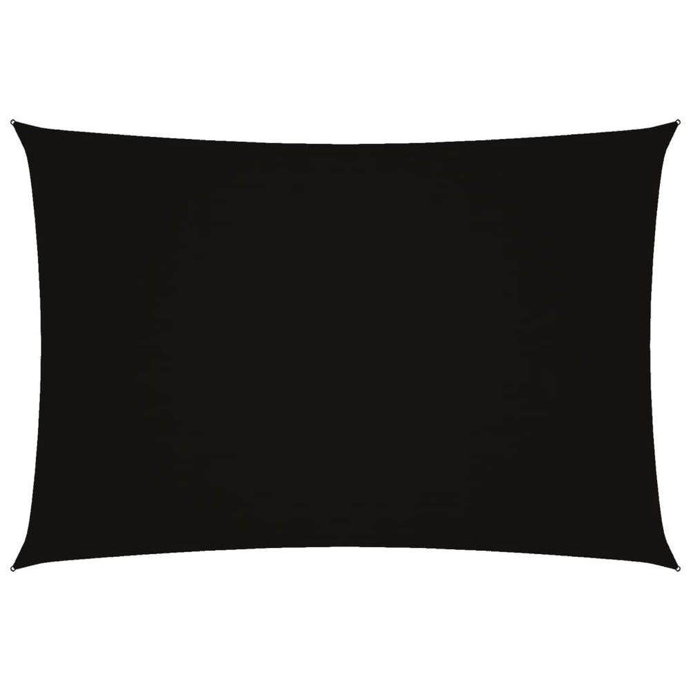 vidaXL Voile d'ombrage rectangulaire en tissu Oxford 3x5 m Noir