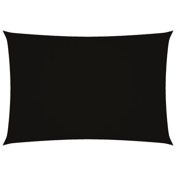 Sonnensegel Oxford-Gewebe Rechteckig 3x5 m Schwarz