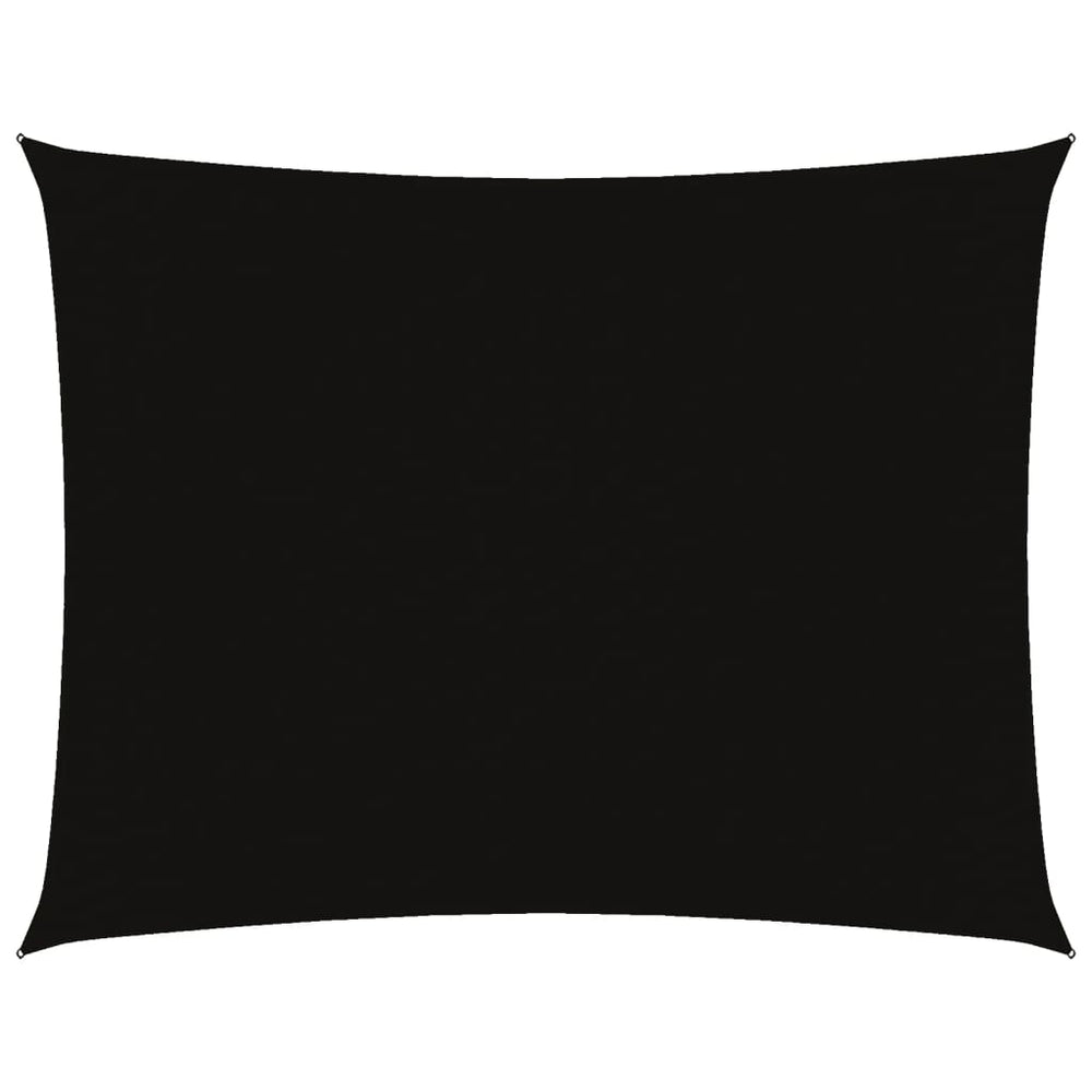 vidaXL Voile d'ombrage Tissu Oxford Rectangulaire 3x6 m Noir