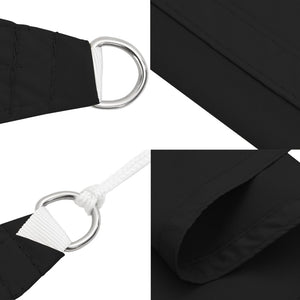 vidaXL Voile d'ombrage Tissu Oxford Rectangulaire 3x6 m Noir