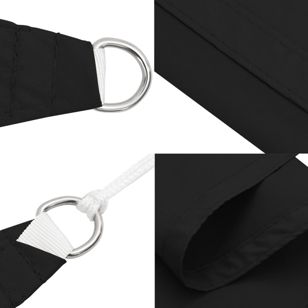vidaXL Voile d'ombrage Tissu Oxford Rectangulaire 3x6 m Noir