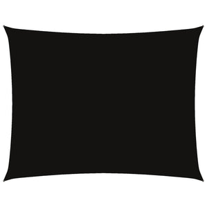 Sonnensegel Oxford-Gewebe Rechteckig 3,5x4,5 m Schwarz