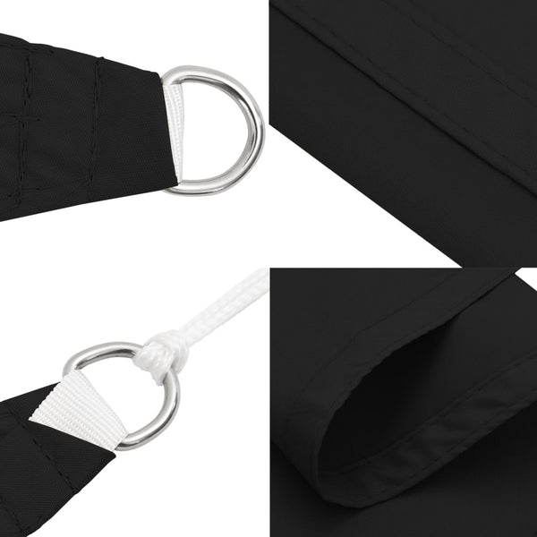 Sonnensegel Oxford-Gewebe Rechteckig 3,5x4,5 m Schwarz