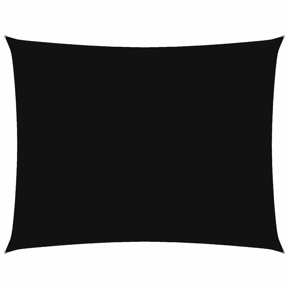 vidaXL Voile d'ombrage en tissu Oxford rectangulaire 3,5x5 m Noir