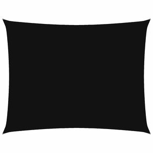 Sonnensegel Oxford-Gewebe Rechteckig 3,5x5 m Schwarz