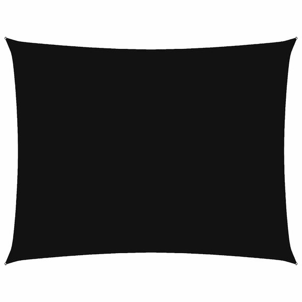 Sonnensegel Oxford-Gewebe Rechteckig 3,5x5 m Schwarz
