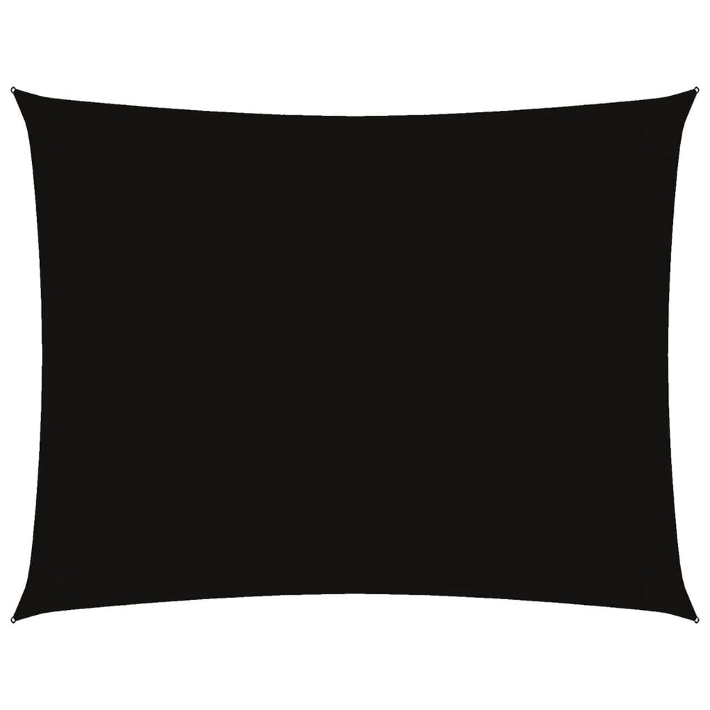 vidaXL Voile d'ombrage en tissu Oxford rectangulaire 4x5 m noir
