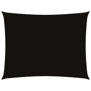 Sonnensegel Oxford-Gewebe Rechteckig 4x5 m Schwarz