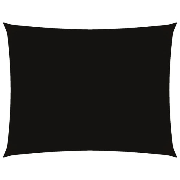 Sonnensegel Oxford-Gewebe Rechteckig 4x5 m Schwarz