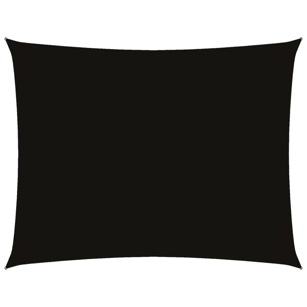 vidaXL Voile d'ombrage Tissu Oxford Rectangulaire 4x6 m Noir