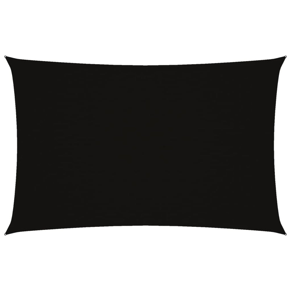 Sonnensegel Oxford-Gewebe Rechteckig 4x7 m Schwarz