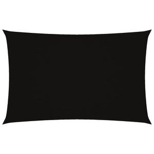 Sonnensegel Oxford-Gewebe Rechteckig 4x7 m Schwarz