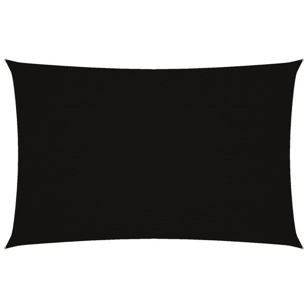 Sonnensegel Oxford-Gewebe Rechteckig 4x7 m Schwarz