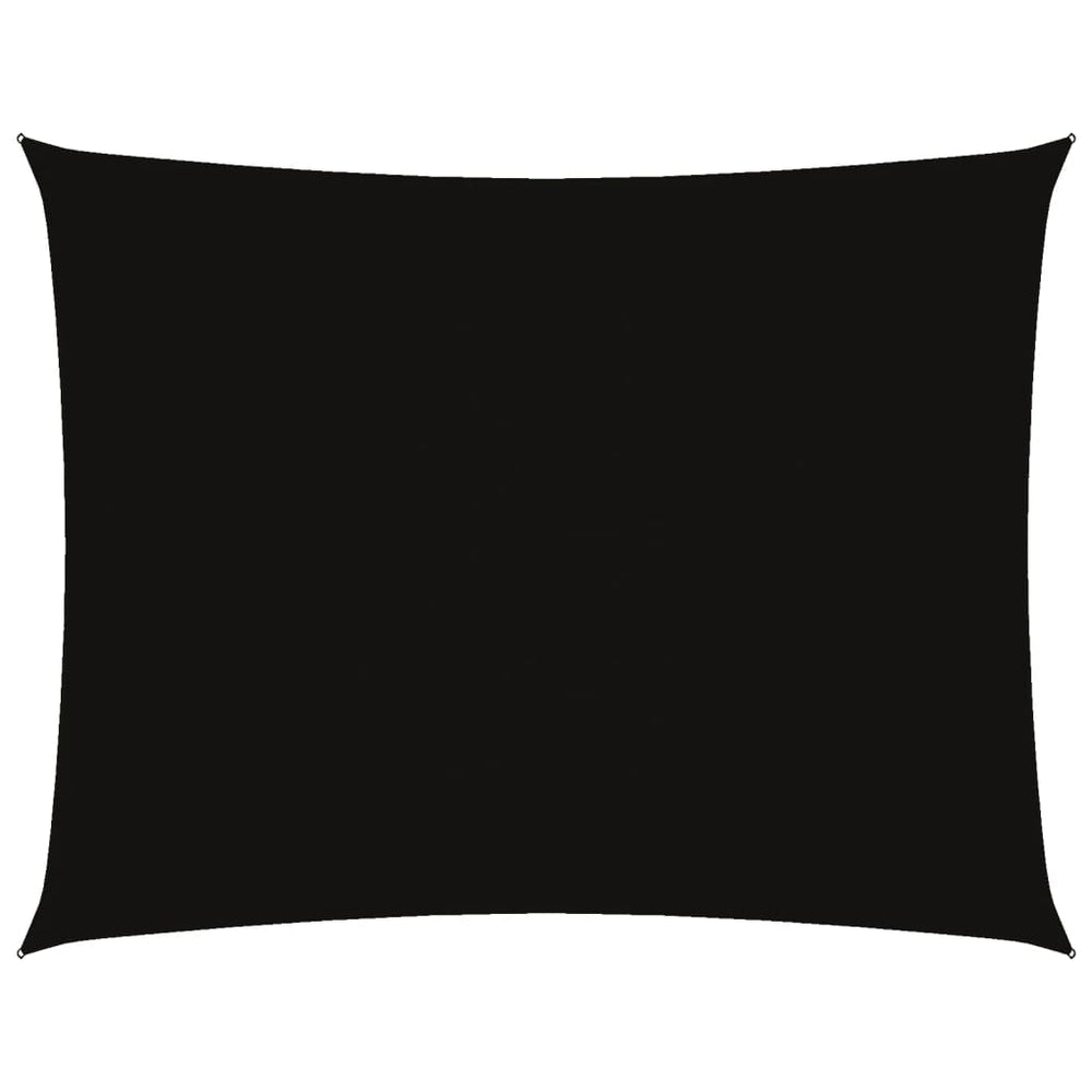 Sonnensegel Oxford-Gewebe Rechteckig 5x7 m Schwarz